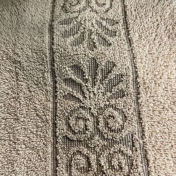 2 Monticello Cannon Santa Cruz Brown Tan MCM Washcloth Vintage Made in USA - Picture 4 of 6